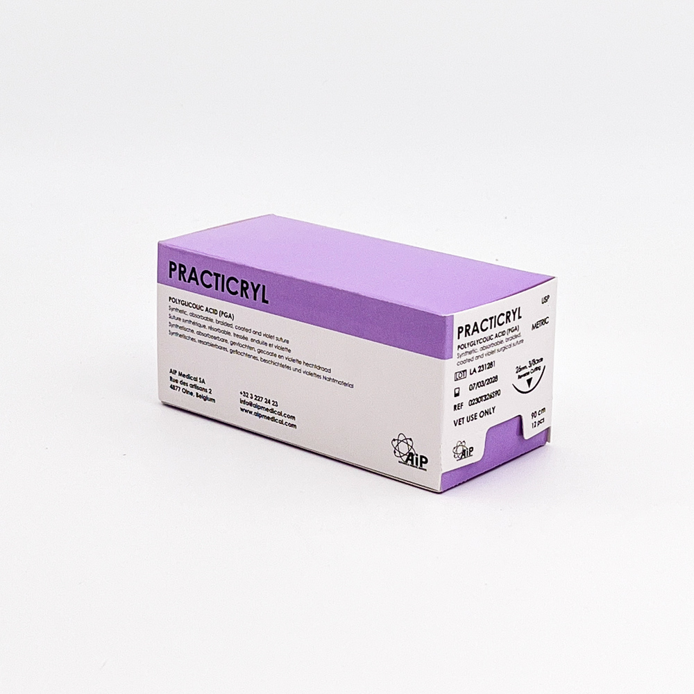 [Cyclovet 0202T348S90] Practicryl (EP5, USP2, 90cm, 1/2c ▽ 48mm)